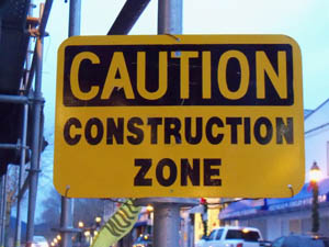 Construction sign